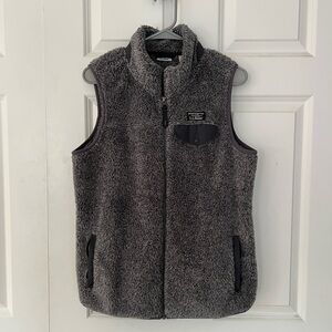 L.L. Bean Charcoal Fleece Vest